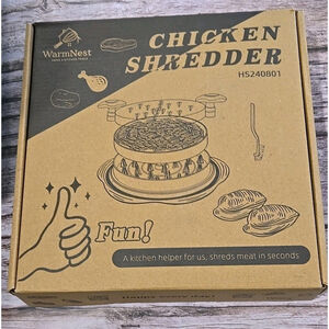 WarmNest Home & Kitchen Tools Chicken Shredder HS240801, NIB, Color: Black (165)